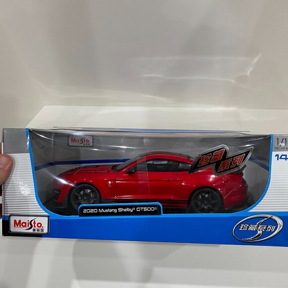 2020 Ford Mustang Shelby Gt500 Red 1/18 Diecast Model Car by Maisto 31388 - Picture 1 of 3